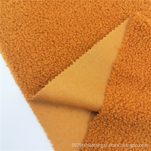 Plain Dyed Mohair Knitting Winter Cloth Fleece Fabric